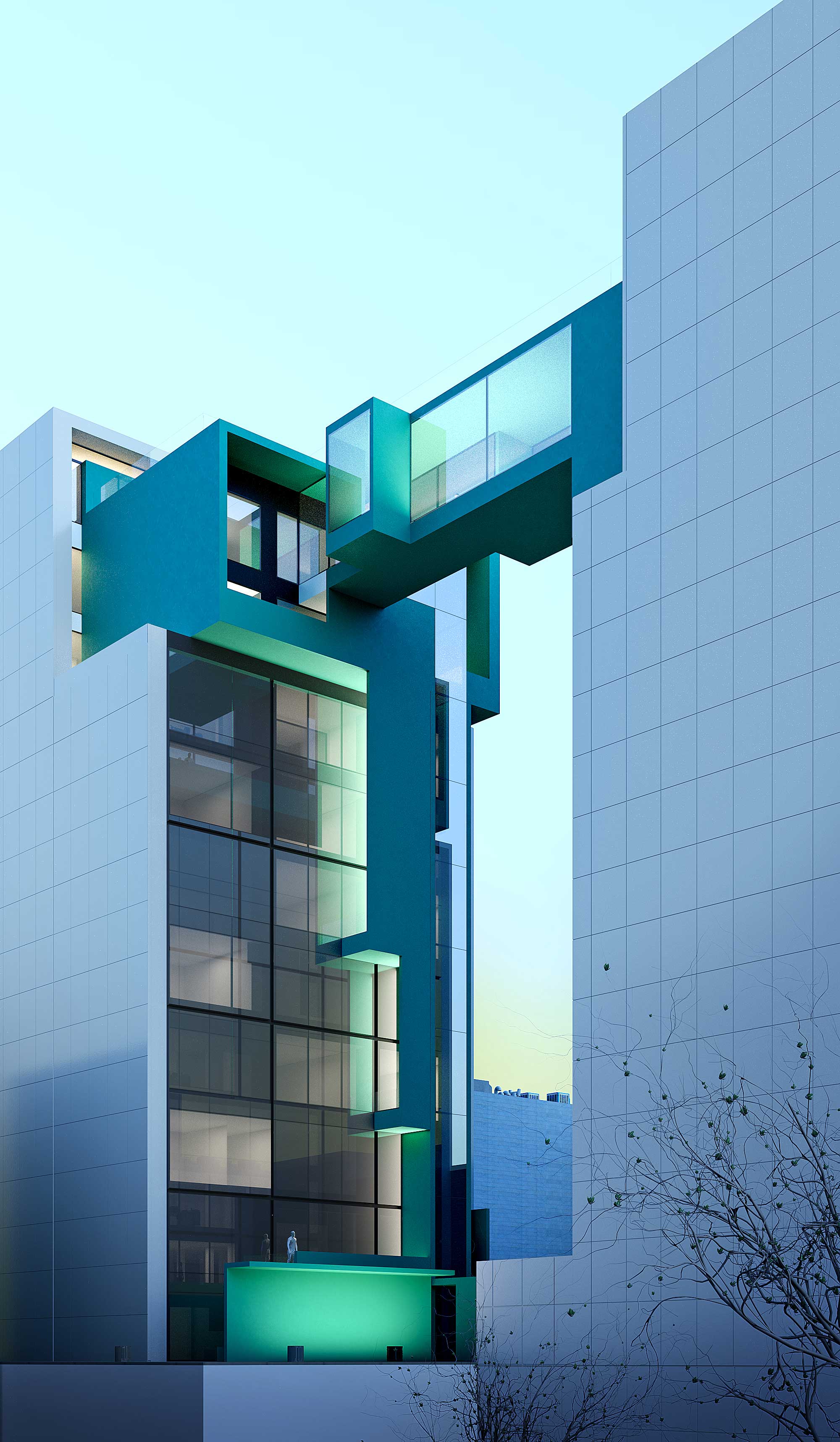 MIRDAMAD MIXED USE 3
Architect: Amin Soltanpour 
Company: Soltanpour Studio