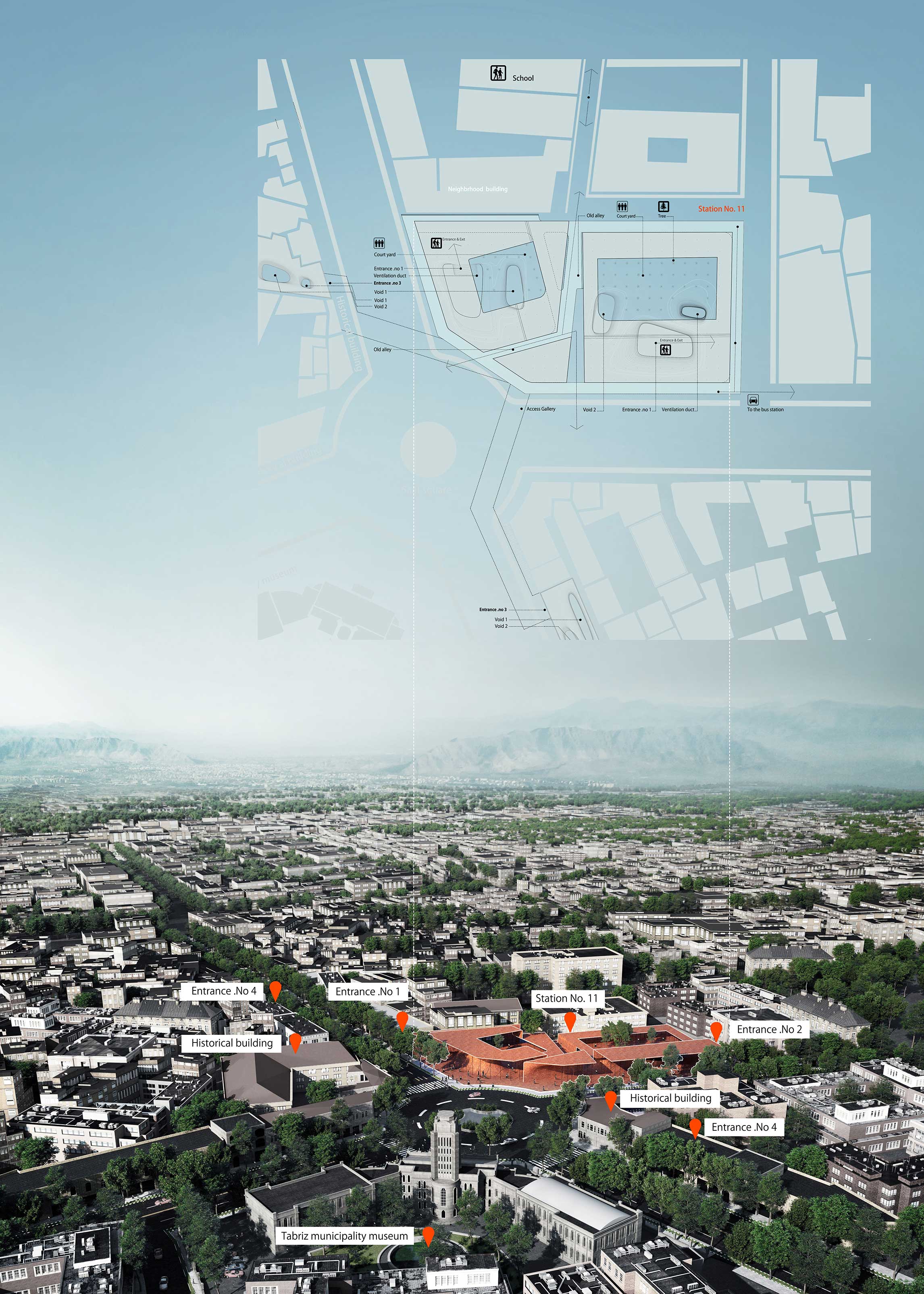 TABRIZ SUBWAY 8
Architect: Amin Soltanpour 
Company: Soltanpour Studio
